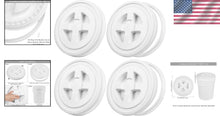Load image into Gallery viewer, Set of 4 Reusable 5-Gallon Bucket Seal Lids - Airtight Food Storage Solution