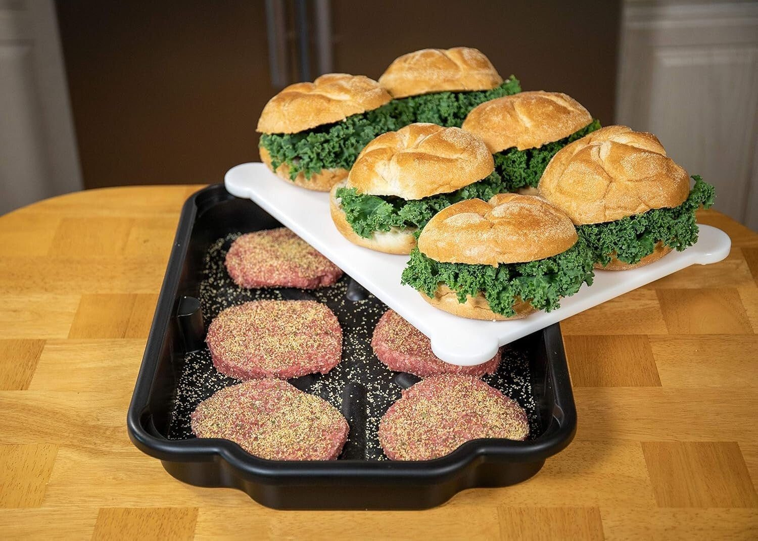 Dishwasher Safe BBQ Prep Cutting Board with Tray - Versatile & Lightweight