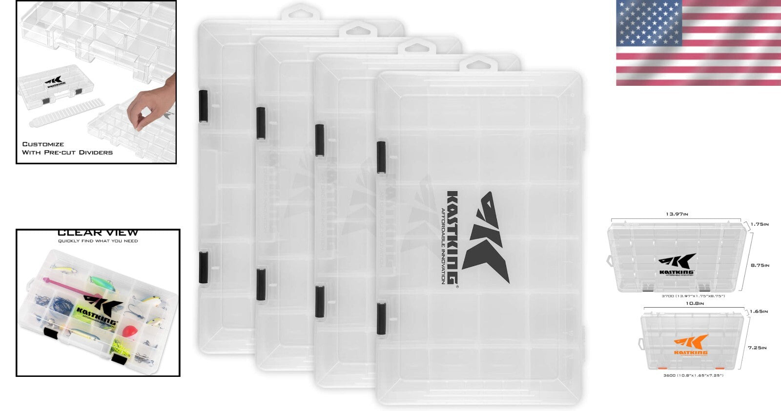 Versatile Plastic Storage Box for Fishing Gear & Crafts - BPA-Free, Easy to Use