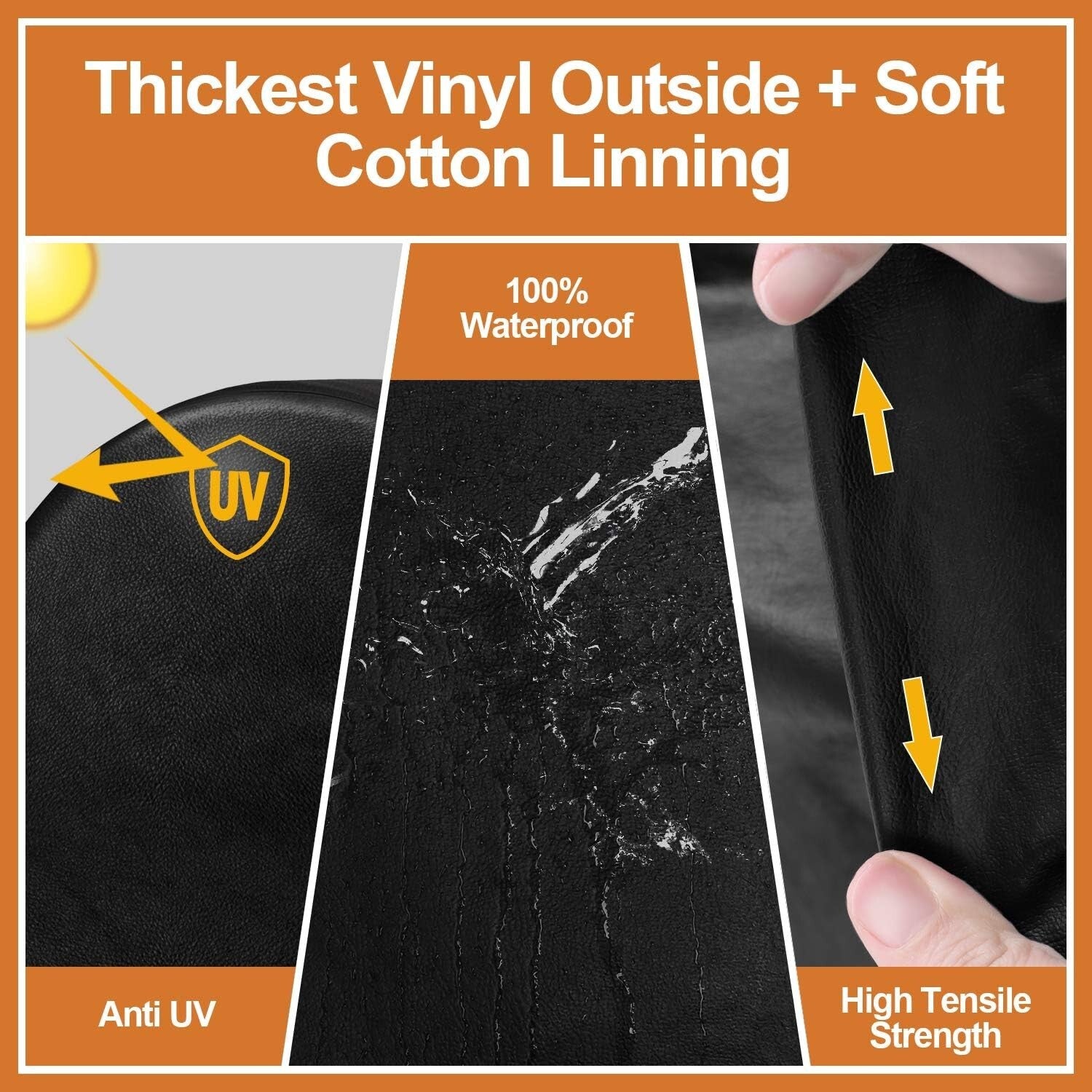 Elasticized Tire Covers for 29.25-31.75 Inch Wheels - Heavy-Duty & Waterproof