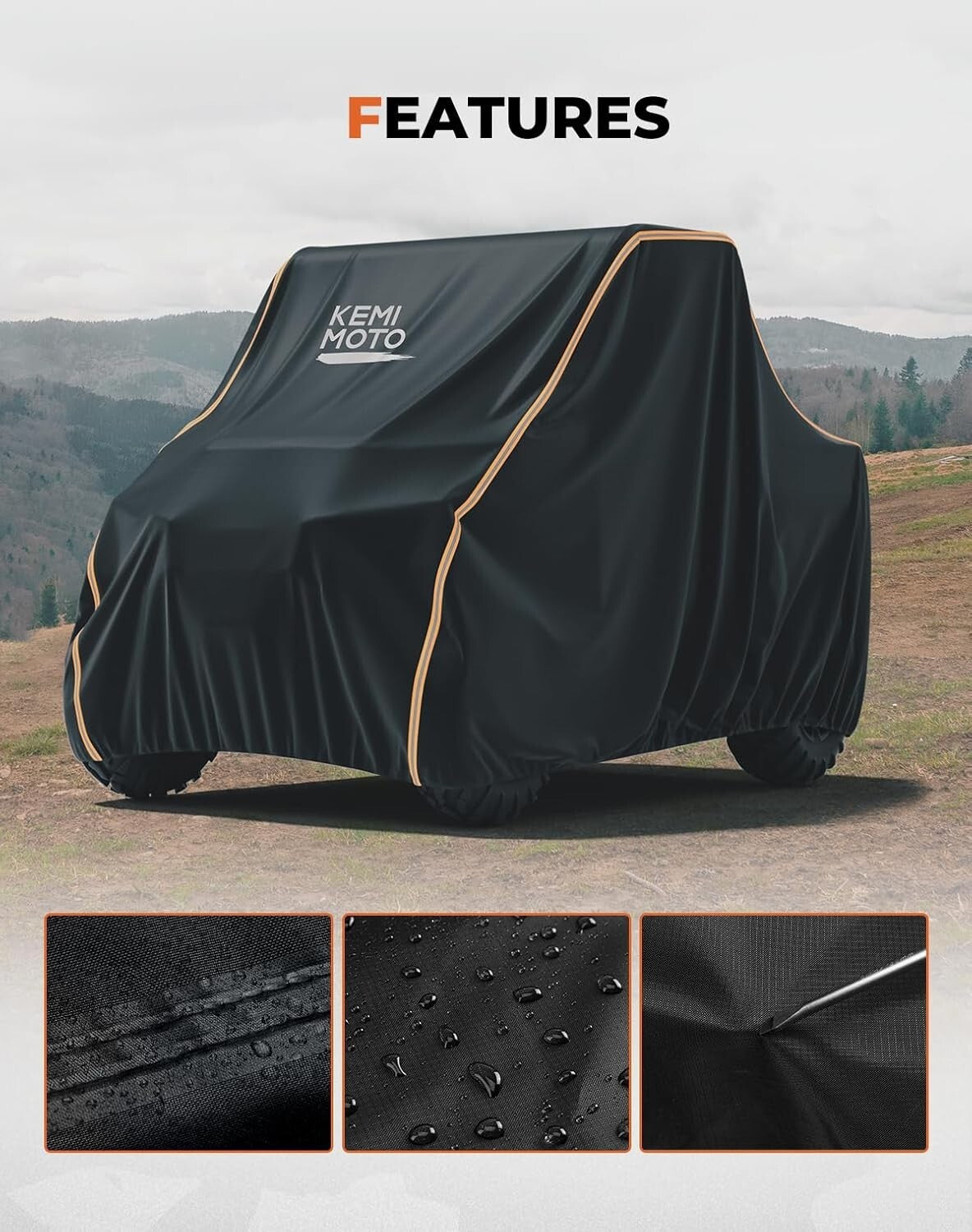 Durable All-Weather Protection UTV Cover - Fits Polaris Ranger and CFMOTO Zforce