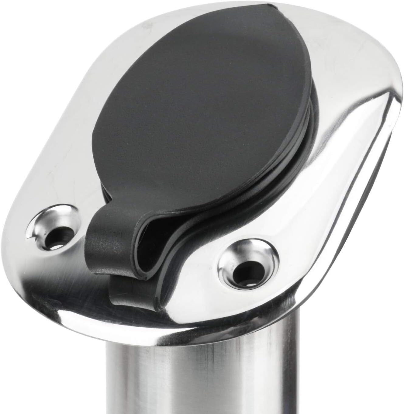 Multi-Angle Fishing Rod Holders - 4-Pack Stainless Steel with Gaskets & Liners