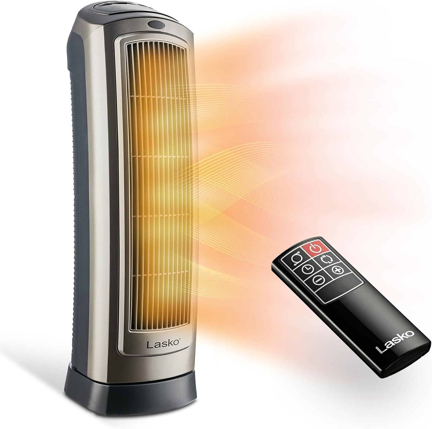 Efficient Widespread Oscillating Tower Heater with Adjustable Thermostat & Timer