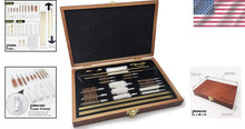 Load image into Gallery viewer, 26-Piece Universal Gun Cleaning Kit in Wooden Box for Rifles, Shotguns, Handguns