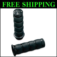 Load image into Gallery viewer, Premium ISO Handlebar Grips for Kawasaki, Suzuki, Victory &amp; Yamaha - Gloss Black