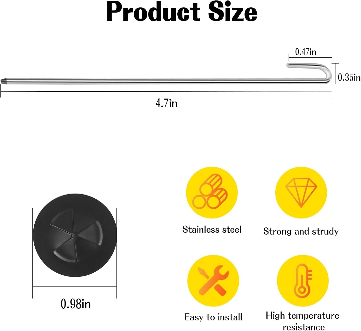 Compact 200 Stainless Steel Solar Panel Clips for Effective Critter Protection