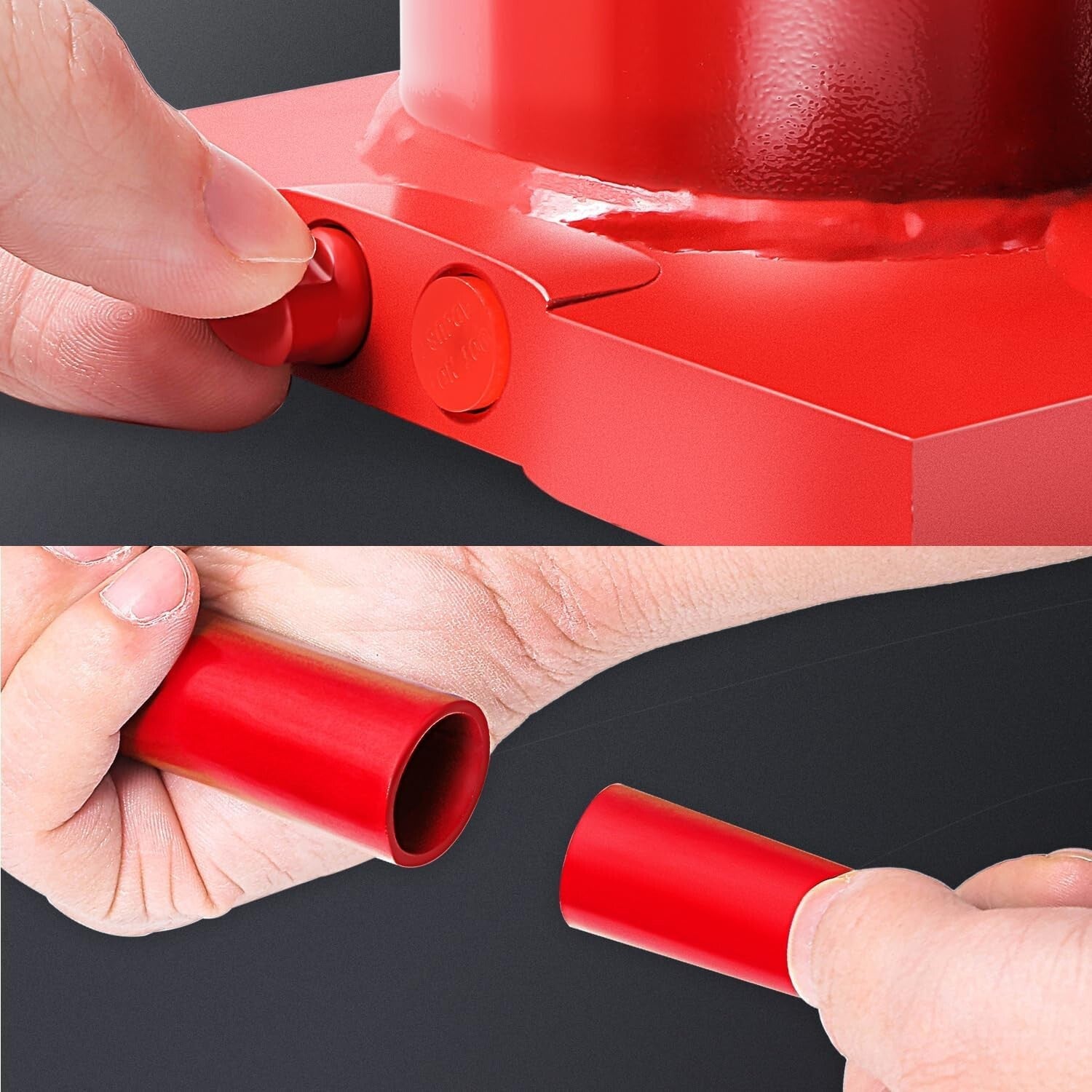 Premium 6 Ton Lifting Bottle Jack – Height Adjustable 8.6 to 17 In, Safe Design