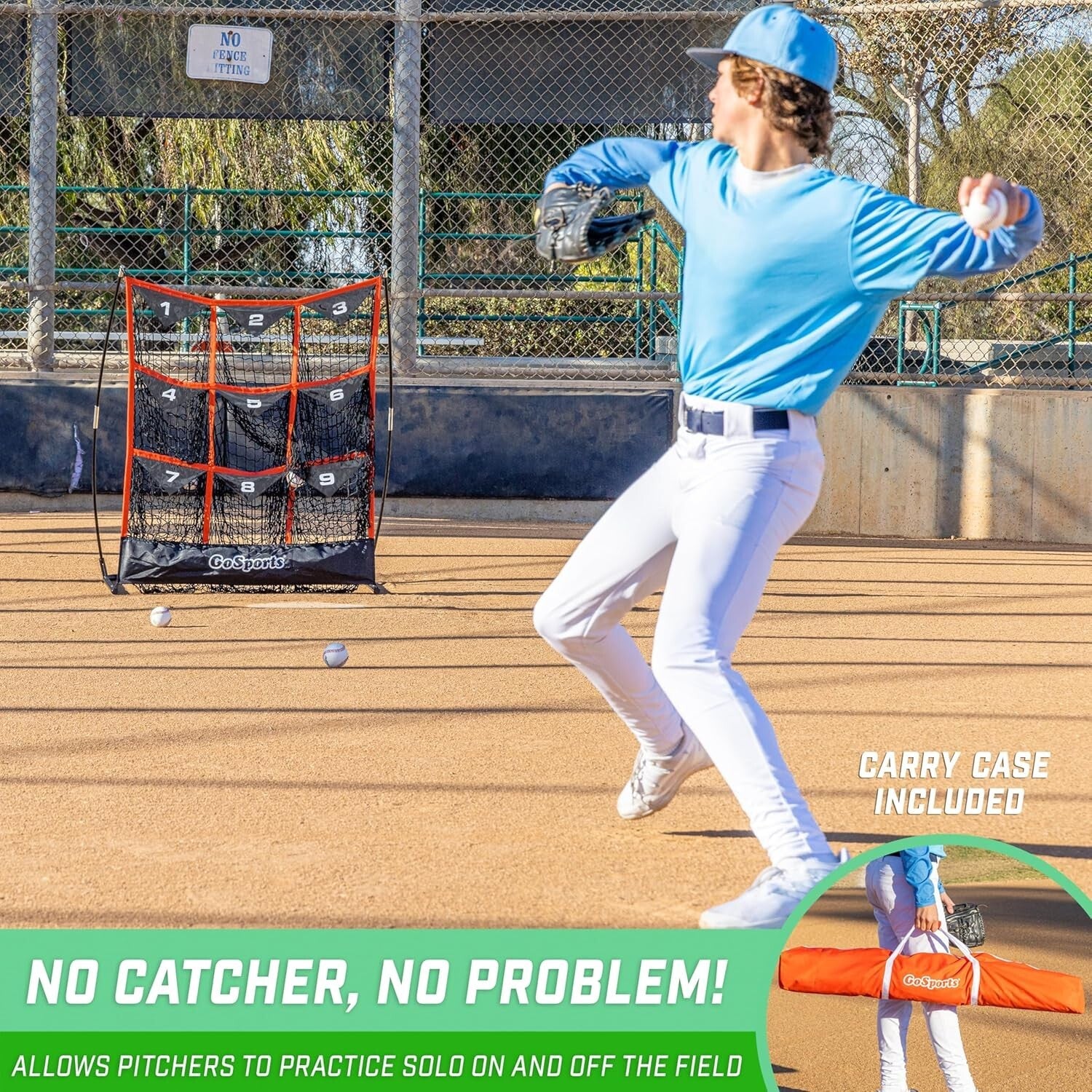 XL Strike Zone Pitching Target Net - Perfect for Baseball & Softball Training