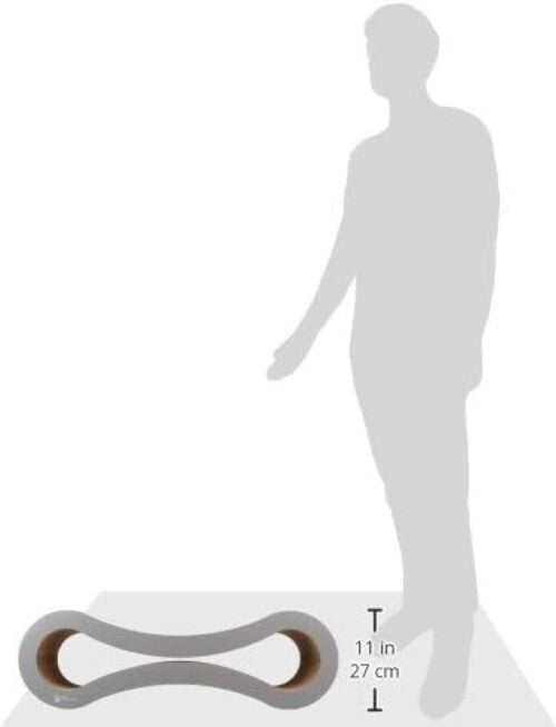 Large Indoor Cat Lounge and Scratcher with Catnip - Sustainable Cardboard Design