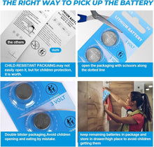 Load image into Gallery viewer, High Power 250 Pack of CR2032 Button Cell Batteries - Long-lasting &amp; Reliable
