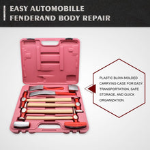Load image into Gallery viewer, Portable 9-Piece Auto Body Repair Hammer &amp; Dolly Set - Sturdy Carbon Steel Tools