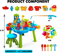 Load image into Gallery viewer, Outdoor Water Play Table for Kids 3-5 - Safe and Durable Summer Activity