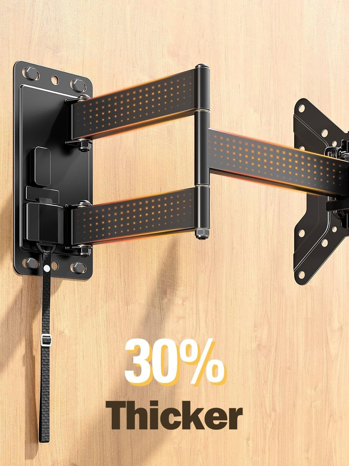 Innovative RV TV Mount with Locking Mechanism - 17-43 Inch Full Motion Design