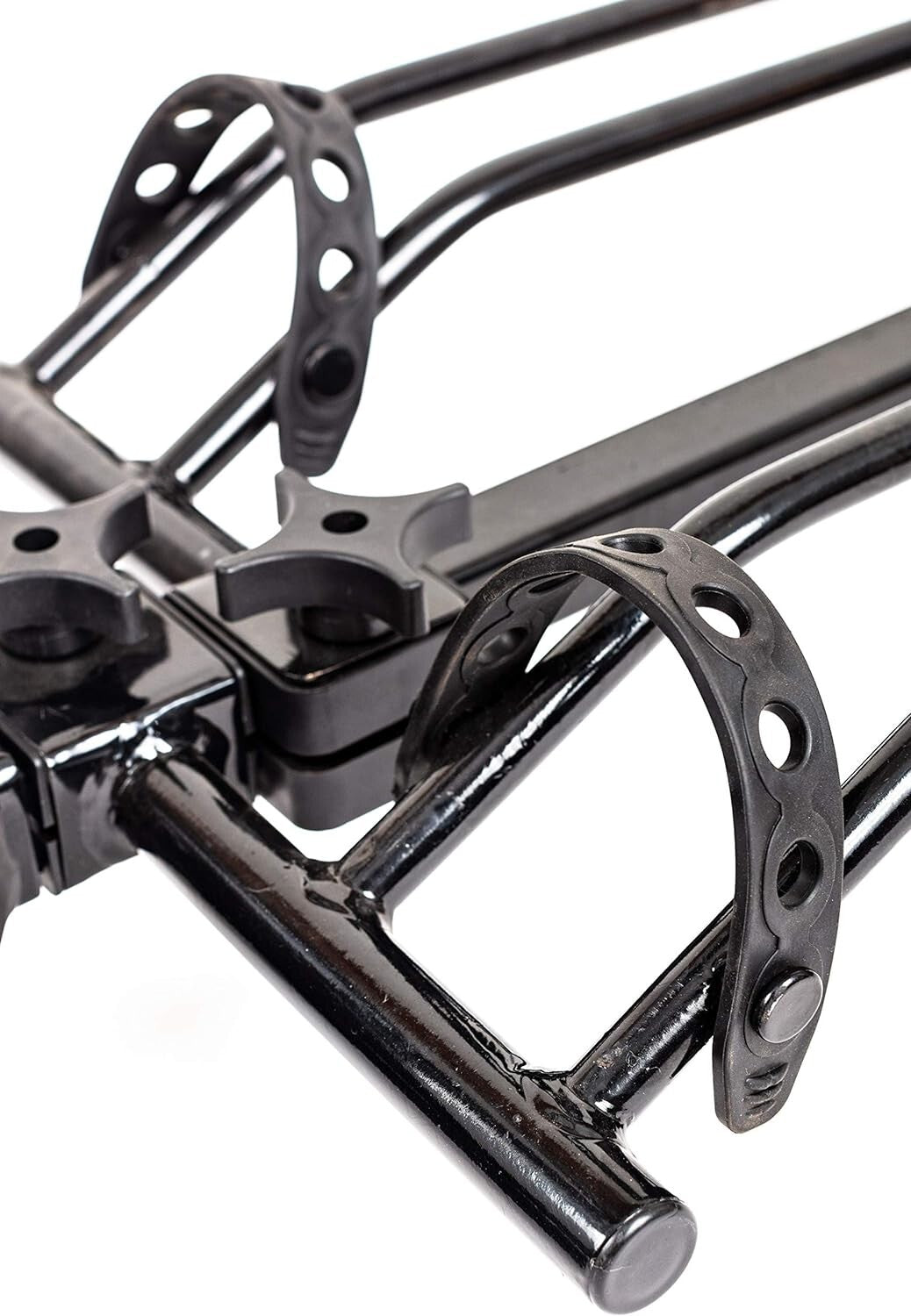 Compact 2-Bike Hitch Mount Platform with Secure Clamp for Easy Transportation