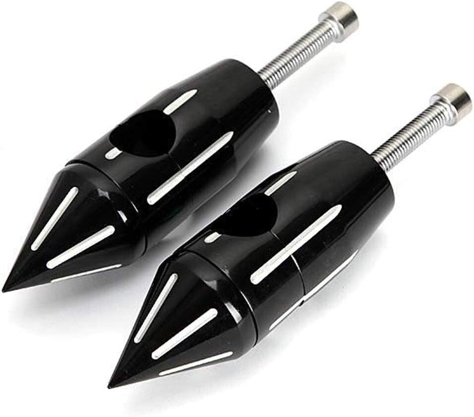 Durable Aluminum Handlebar Risers with Spike Heads for 1" Bars - 135mm Height