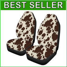 Load image into Gallery viewer, Machine Washable Cow Print Car Seat Protectors - Stylish &amp; Durable Design