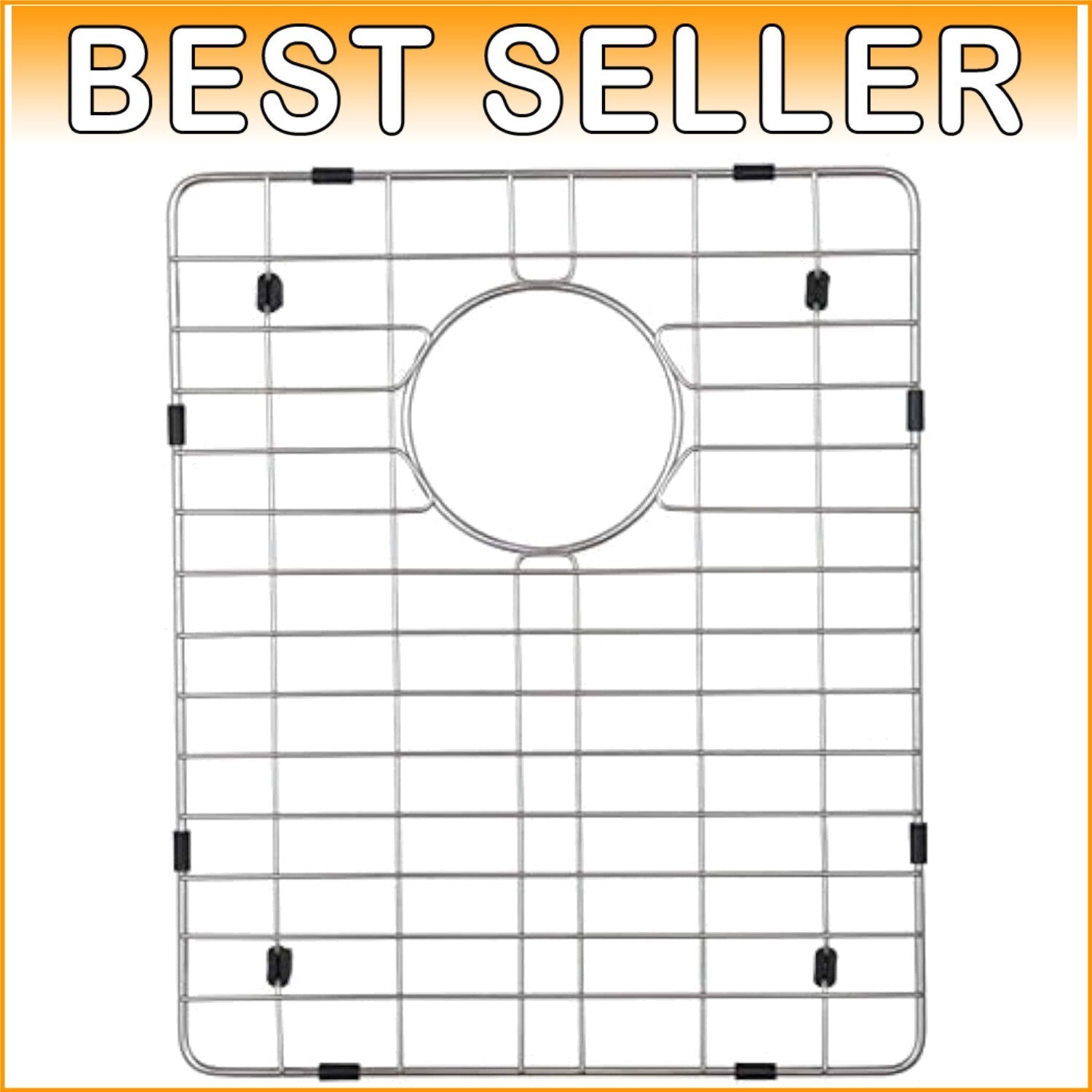 Durable Stainless Steel Sink Protector - 14.5" x 11.75" for Home and Office