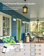 Load image into Gallery viewer, Powerful Wall Mount Bluetooth Speakers – Sync Up to 100 Units for Stereo Sound