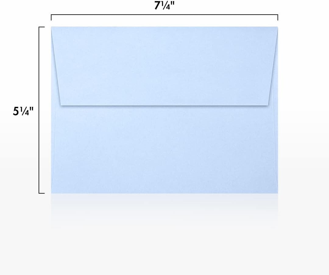 Durable Self-Seal A7 Envelopes in Baby Blue – Perfect for Every Occasion