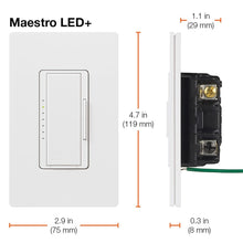 Load image into Gallery viewer, Elegant Maestro LED Dimmer Switch - Create Perfect Ambiance Anywhere, 3-Pack