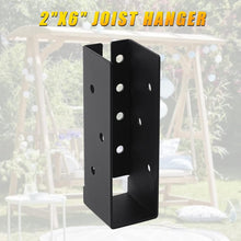 Load image into Gallery viewer, Professional-Grade Concealed Joist Hangers 2x6 - Heavy-Duty Black Steel Pack