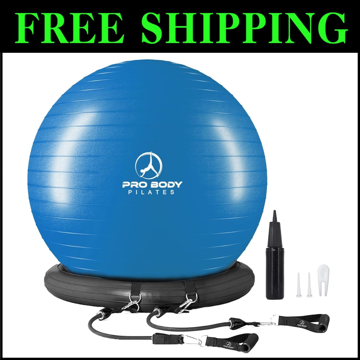Active Sitting Design: 75cm Balance & Stability Yoga Ball Chair with Accessories
