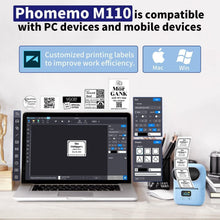 Load image into Gallery viewer, Bluetooth Thermal Label Printer &amp; Portable Label Maker for Small Businesses