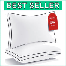 Load image into Gallery viewer, Cool &amp; Fluffy King Size Down Alternative Pillows - 2 Pack for All Sleepers