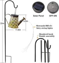 Load image into Gallery viewer, Solar Watering Can Lights - Beautiful Outdoor Garden Decor, Waterproof &amp; Hanging