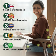 Load image into Gallery viewer, Ergonomic X-Large Chair Cushion with Extra Cover - Sciatica &amp; Back Pain Relief