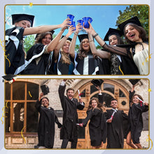 Load image into Gallery viewer, Celebrate in Style: 200 Blue and Gold Graduation Stadium Cups, 16 oz Disposable