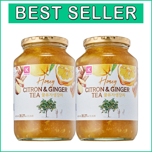 Korean Marmalade with Ginger & Yuzu - Perfect for Tea & Culinary Uses, 2 Pack