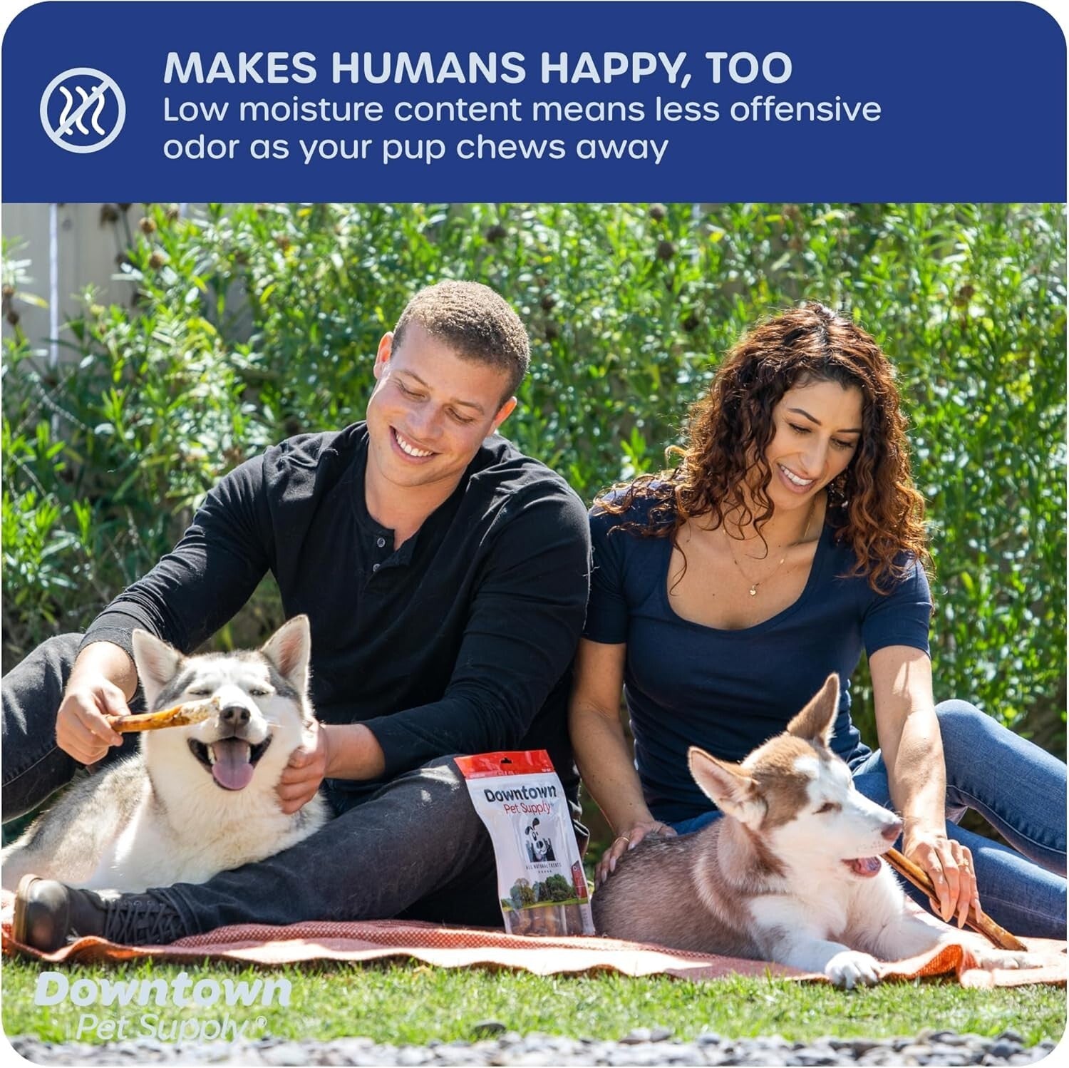 Natural 12 Inch Bully Stick Chews for Dogs - Grain-Free, Low Odor, 1 lb. Pack