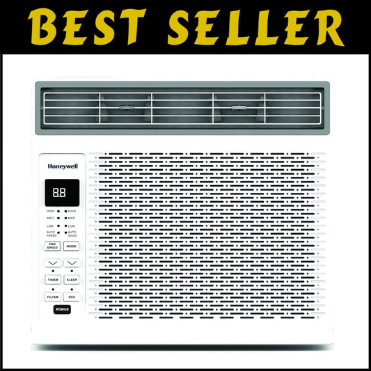 6,000 BTU Digital Window AC - Remote Control & Easy Installation Kit Included