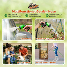 Load image into Gallery viewer, 25FT Lightweight Expandable Garden Hose with 8-Function Nozzle - No-Kink Design
