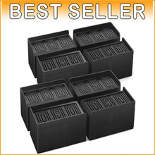 Load image into Gallery viewer, 8 Pack Heavy Duty Bed Risers, 5-Inch with Wide L Shape for Furniture Stability