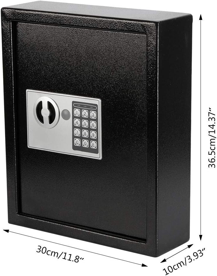 Durable 40-Key Wall Mount Digital Key Safe with Electronic Combination Lock