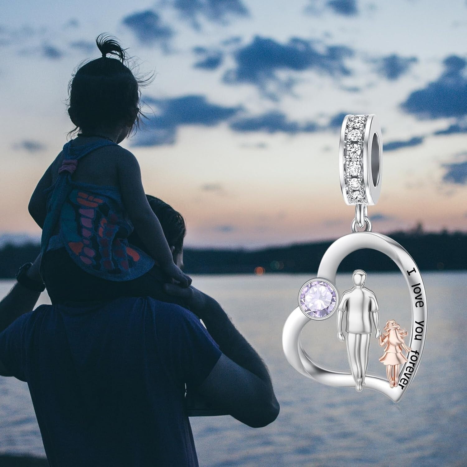 925 Sterling Silver Hypoallergenic Charm – Elegant Gift for Moms and Daughters