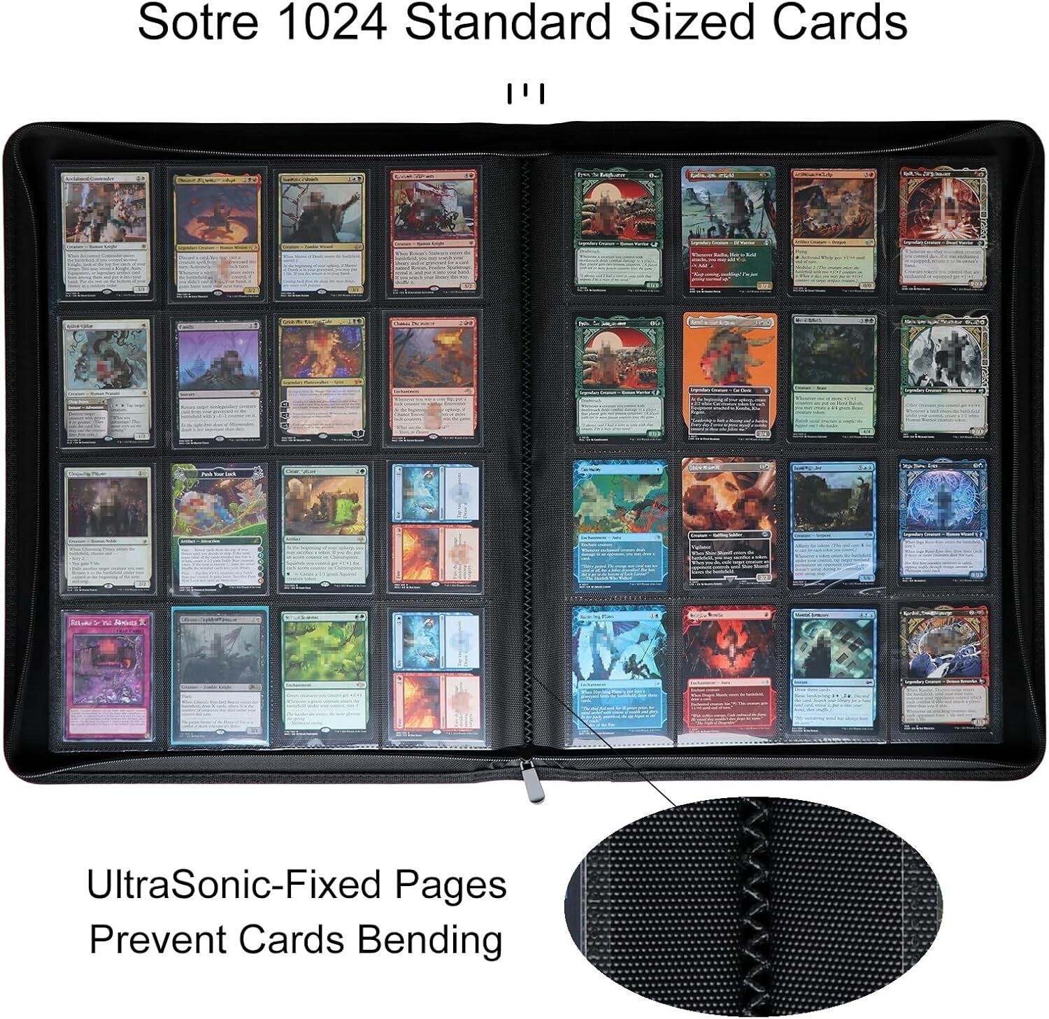 Premium 1024 Card Binder with Side Loading Pockets - Ideal for Collectors