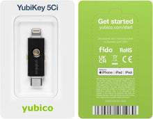 Load image into Gallery viewer, Secure Your Accounts: YubiKey 5Ci with USB-C &amp; Lightning for Ultimate Protection