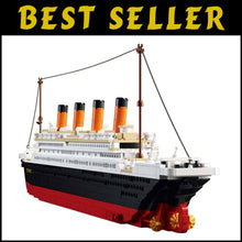 Load image into Gallery viewer, 1021-Piece Titanic Block Model Kit with Detailed Instructions - Gift-Ready!
