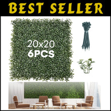Load image into Gallery viewer, Durable Greenery Backdrop Panels 20"x20" - Perfect for Events &amp; Home Decoration