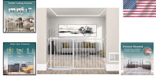 Load image into Gallery viewer, Stylish Pressure Mounted Child &amp; Pet Gate – Fits Wide Openings 24-81 Inches
