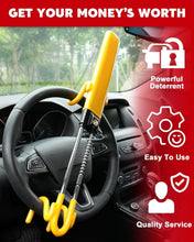 Load image into Gallery viewer, Adjustable Antitheft Steering Wheel Lock with 3 Keys - Bright Deterrent for Cars
