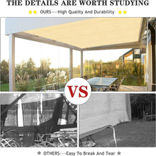 Load image into Gallery viewer, Versatile 8' x 8' Outdoor Shade Cloth with Easy Tie Installation - Wheat Color