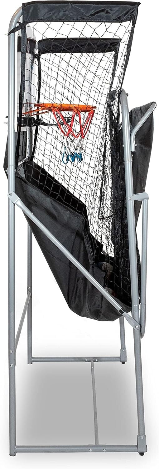 Foldable Arcade Basketball Game - Durable Steel Frame with 10 Game Options