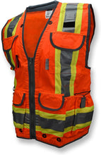 Load image into Gallery viewer, Premium Class 2 Engineer Safety Vest with Breathable Back – Large/Orange Edition