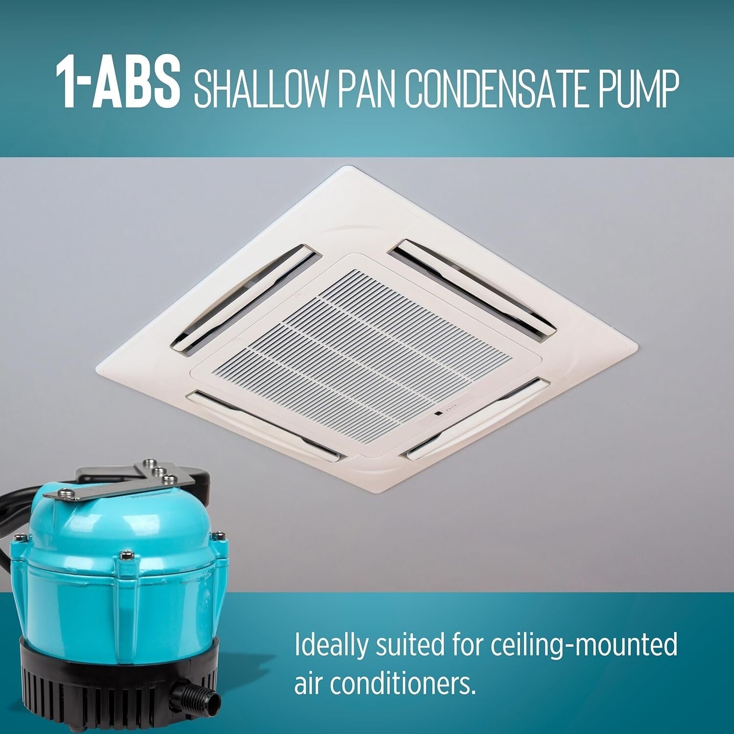 Low Maintenance 115V Condensate Removal Pump for Portable & Ceiling-Mounted ACs