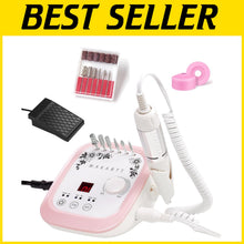 Load image into Gallery viewer, High-Speed Nail Efile Machine with Adjustable RPM and Professional Accessories