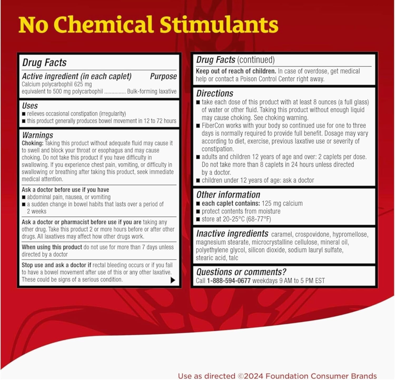 Fiber Therapy Powder for Gentle Digestive Support - 2 Pack of Unflavored Relief